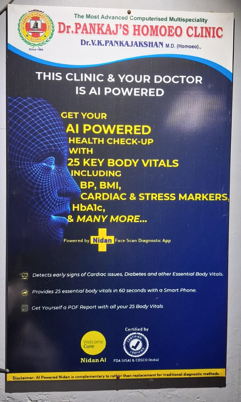 New banner inside Dr. Pankaj's Homoeo Clinic